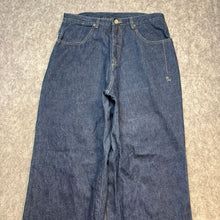 Load image into Gallery viewer, Rocawear 2000s Dark Wash Embroidered Logo Carpenter Jeans, Waist 36

