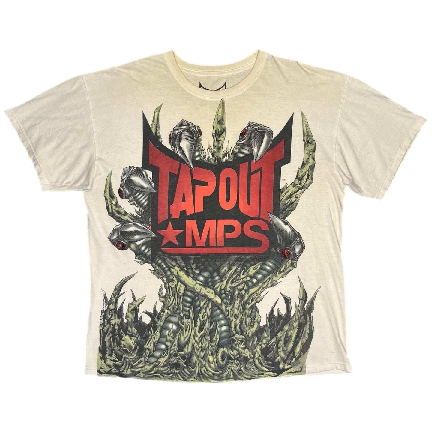 Tapout MPS Claw Gothic Grunge Red Y2K 2000s Top, Size XL