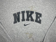 Load image into Gallery viewer, Nike Spellout Grey Vintage Y2K Streetwear Hoodie, Size Large
