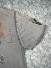 Load image into Gallery viewer, Affliction Grey Orange Gothic Grunge 2000s Top, Size XL
