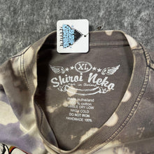 Load image into Gallery viewer, Shiroi Neko Y2K Tattoo Graffiti 2000s Brown Multi Long Sleeved Top, Size XL
