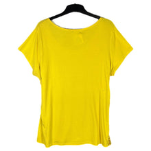 Load image into Gallery viewer, Southpole Yellow Graphic Crest Tee 2X Y2K Rhinestone Streetwear Top
