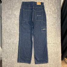 Load image into Gallery viewer, Rocawear 2000s Dark Wash Embroidered Logo Carpenter Jeans, Waist 36
