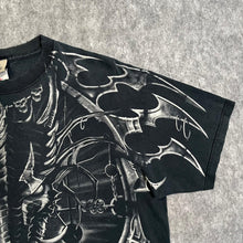 Load image into Gallery viewer, Liquid Blue 2001 Rare &#39;Dragon Catcher&#39; Black White Gothic Top, Size XL
