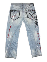 Load image into Gallery viewer, One Of A Kind Paint Splattered Punk Levis Engineered Jeans, Waist 34
