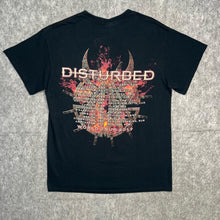 Load image into Gallery viewer, Disturbed Black 2017 World Tour Heavy Metal Band Top, Size Medium
