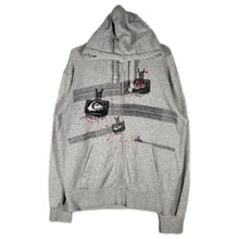 Load image into Gallery viewer, Quiksilver 2000s TV Graphic Zip Hoodie – Grey (M)

