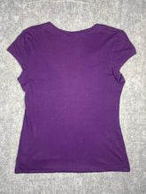 Load image into Gallery viewer, Guess Y2K Angel Wing Purple Rhinestone Top, Size XL
