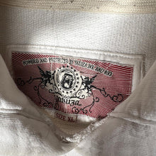 Load image into Gallery viewer, Yakuza Ink White Gothic Logo Hoodie Red Print All Over Pattern Size XL
