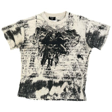 Load image into Gallery viewer, Affliction Cyber Gothic Skull Y2K Pirate Grunge Off White Black Top, Size L-XXL
