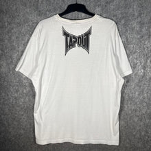 Load image into Gallery viewer, Tapout Eagle American Flag Graphic T-Shirt White Red Trim MMA Style XL
