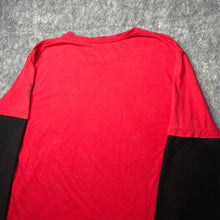 Load image into Gallery viewer, MMA Elite Red Black Thermal Gothic Jesse Pinkman Grunge 2000s Long Sleeve Top, L
