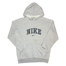 Load image into Gallery viewer, Nike Spellout Grey Vintage Y2K Streetwear Hoodie, Size Large
