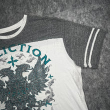 Load image into Gallery viewer, Affliction White Grey Gothic Y2K 2000s Distressed Top, Size 3XL
