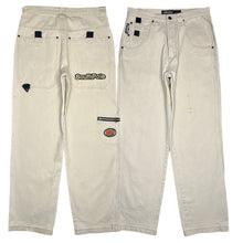 Load image into Gallery viewer, Southpole Y2K Off White Cream Hiphop Jeans, Size Medium
