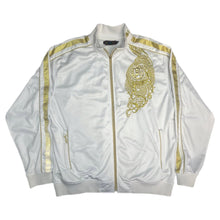 Load image into Gallery viewer, Coogi Y2K 2000s White Gold Vintage Embroidered Track Jacket, Size XL
