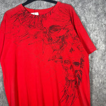 Load image into Gallery viewer, MMA Elite Red Skull Graphic T-Shirt 00s Style | Size XL
