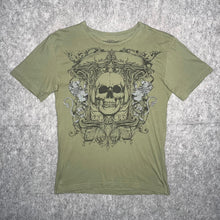 Load image into Gallery viewer, MMA Elite Khaki Gothic Skull Grunge 2000s Top, Size Medium
