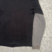 Load image into Gallery viewer, Gothic Cross Long Sleeved Y2K Grunge Black Blue, Size XL
