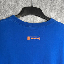 Load image into Gallery viewer, And1 Basketball Graffiti Y2K Streetwear Blue Graphic Top, Size: Large
