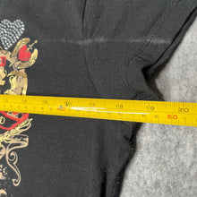 Load image into Gallery viewer, Ecko Red Mcbling Gold Black Y2K Gothic 2000s Top, Size M-XL
