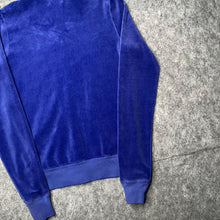 Load image into Gallery viewer, Juicy Couture Blue Velour Y2K Mcbling 2000s Hoodie, Size Small
