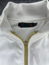 Load image into Gallery viewer, Coogi Y2K 2000s White Gold Vintage Embroidered Track Jacket, Size XL
