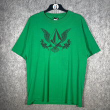 Load image into Gallery viewer, Volcom Graphic Eagle Logo Green T-Shirt Streetwear Tee L
