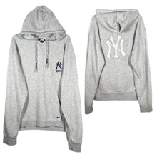Load image into Gallery viewer, MLB NY Yankees Grey Hoodie 2XL – Classic Logo, Y2K Streetwear Essential
