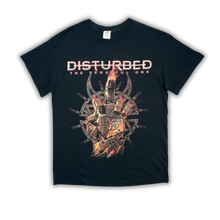 Load image into Gallery viewer, Disturbed Black 2017 World Tour Heavy Metal Band Top, Size Medium
