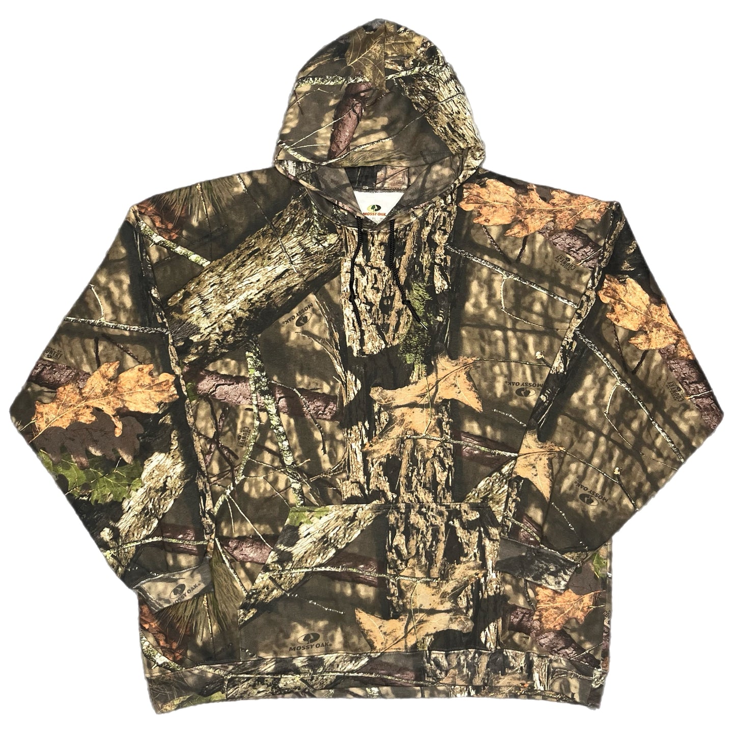 Mossy Oak Y2K Vintage Camo Khaki Hoodie, Size 2XL