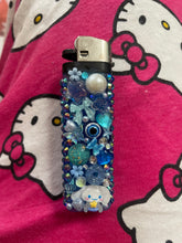 Load image into Gallery viewer, Y2K Blue Frutiger Aero Blue Evil Eye Mcbling Custom Lighter
