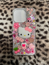 Load image into Gallery viewer, Iphone 15 Pro Hello Kitty Pink Y2K Mcbling Junk Phone Case
