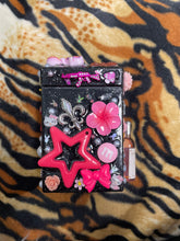 Load image into Gallery viewer, 90s Style Pink Mcbling Y2K Star Skull Junk Cigarette Box / Trinket Box
