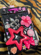 Load image into Gallery viewer, 90s Style Pink Mcbling Y2K Star Skull Junk Cigarette Box / Trinket Box
