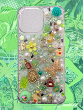 Load image into Gallery viewer, Iphone 15 Pro Max Green Gold Y2K Junk Brat Custom Phone Case
