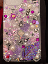 Load image into Gallery viewer, Iphone 15 Pro Max Purple Silver Kuromi Custom Junk Lighter
