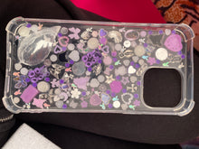 Load image into Gallery viewer, Iphone 15 Pro Max Purple Silver Kuromi Custom Junk Lighter
