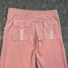 Load image into Gallery viewer, Juicy Couture Light Pink Y2K 2000s Velour Back Pockets Joggers, Size Medium
