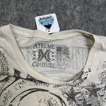 Load image into Gallery viewer, Xtreme Couture Off White Gothic Grunge Star Y2K Top, Size XL
