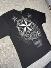 Load image into Gallery viewer, Nautical Star Y2K 2000s Skull Gothic Black Top, Size XL
