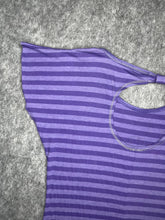 Load image into Gallery viewer, Papaya Grunge Angel Wing Heart Purple Stripe Y2K Top, Size XL
