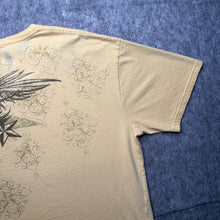 Load image into Gallery viewer, Carbon Black Yellow Y2K Silver Cross and Nautical Stars Graphic Top, Size XXL
