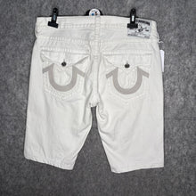 Load image into Gallery viewer, True Religion Y2K White 2000s Streetwear Jorts, Waist 36
