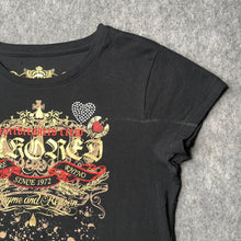 Load image into Gallery viewer, Ecko Red Mcbling Gold Black Y2K Gothic 2000s Top, Size M-XL
