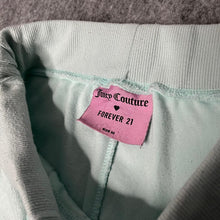 Load image into Gallery viewer, Juicy Couture Mint Y2K Flared Velour Mcbling Rhinestone Joggers, Size M
