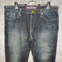 Load image into Gallery viewer, Christian Audigier Sacred Heart Panther Tattoo Style Y2K Grunge Straight JeansXL

