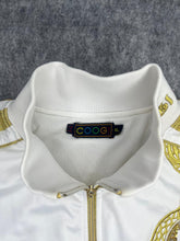 Load image into Gallery viewer, Coogi Y2K 2000s White Gold Vintage Embroidered Track Jacket, Size XL
