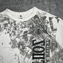 Load image into Gallery viewer, Southpole Gothic Y2K White Black Streetwear Grunge Top, Size 3XL
