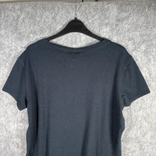 Load image into Gallery viewer, Time &amp; A Half Angel Wings Graphic Top Black Women’s 2XL Rhinestone Detail
